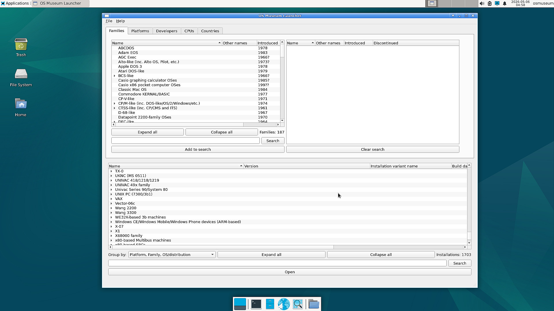 0 Launcher main window