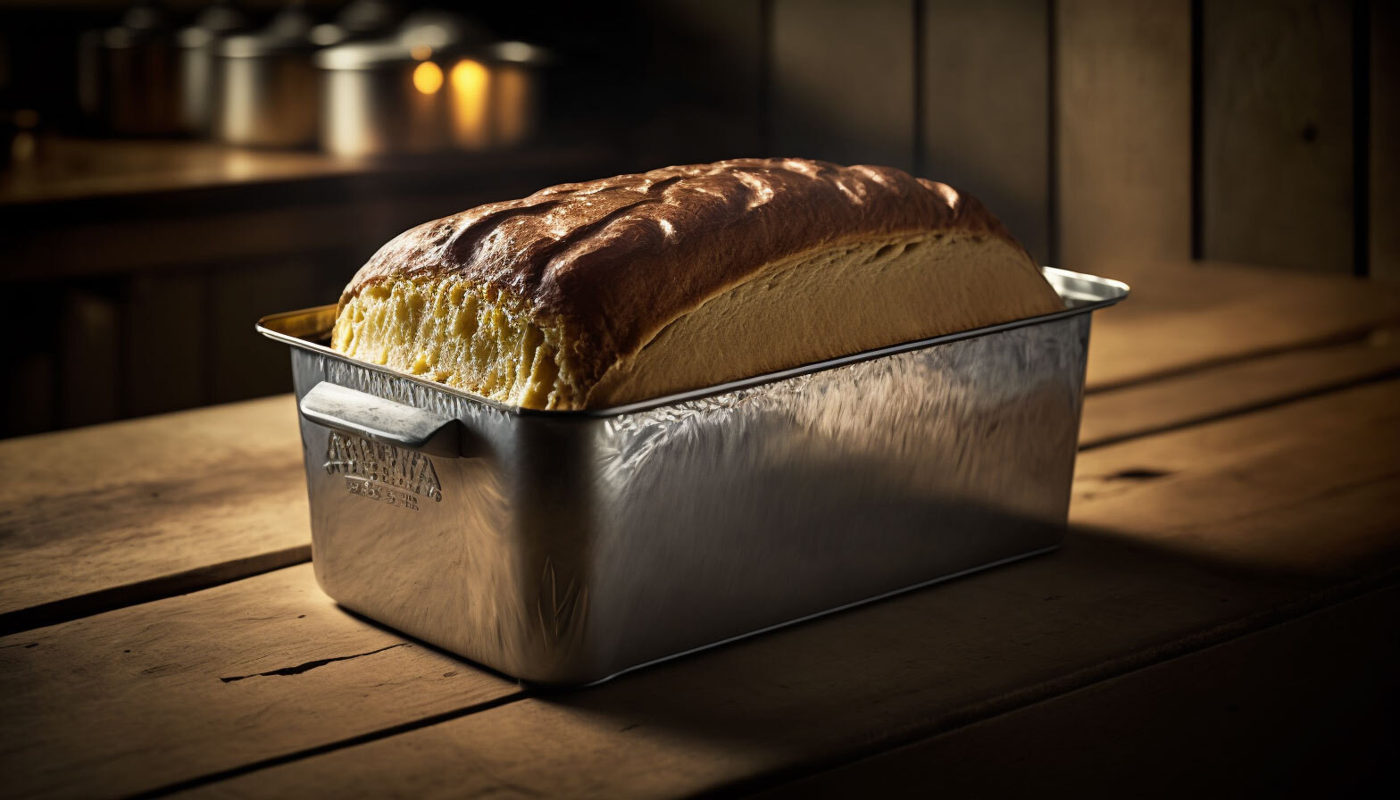 John henry photo of freshly baked pullman load of bread inside